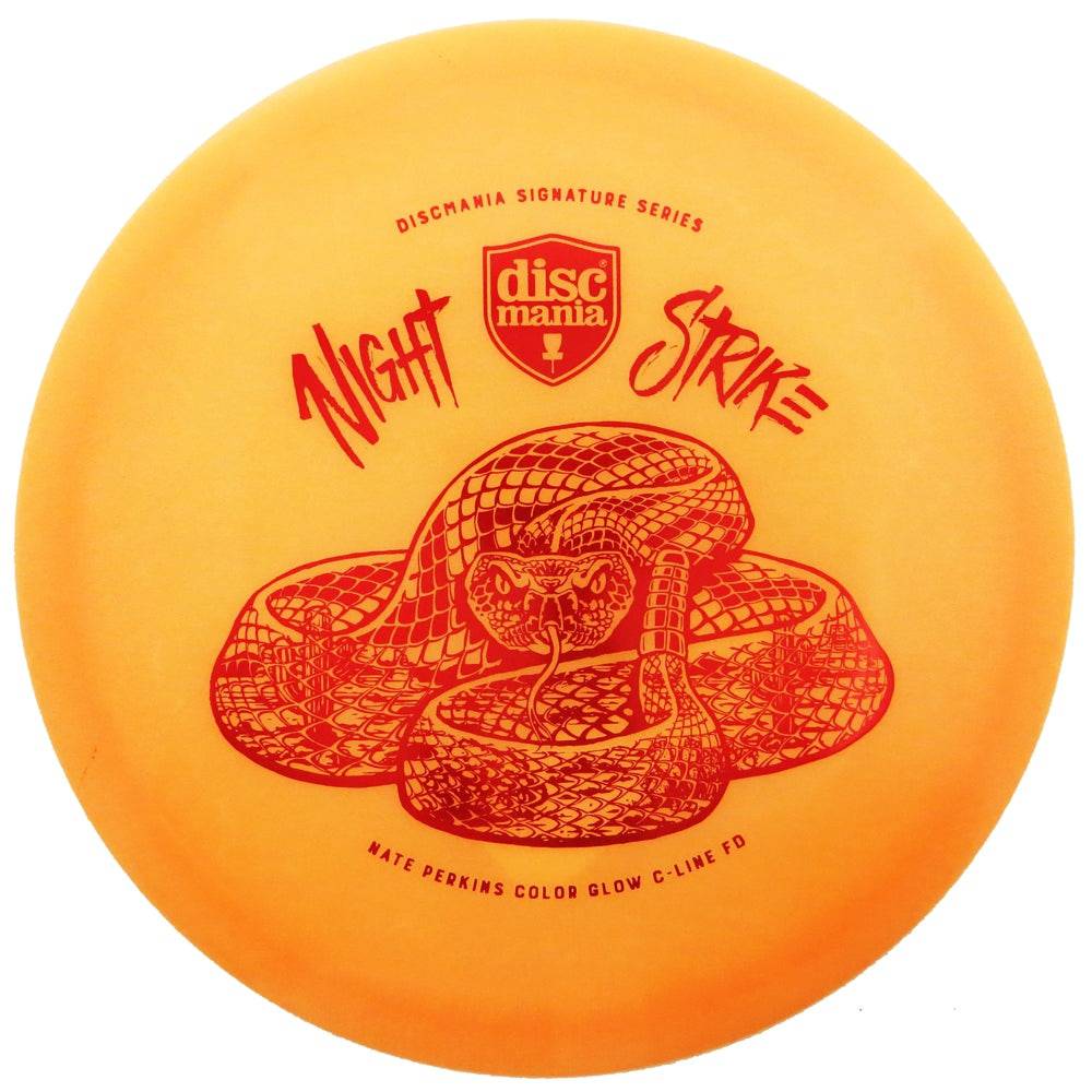 Discmania Golf Disc 173-175g Discmania Limited Edition Signature Nate Perkins Night Strike Color Glow C-Line FD Fairway Driver Golf Disc