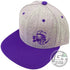 Discraft Apparel Light Gray / Purple Discraft 2-Tone Embroidered Buzzz Logo Snapback Disc Golf Hat