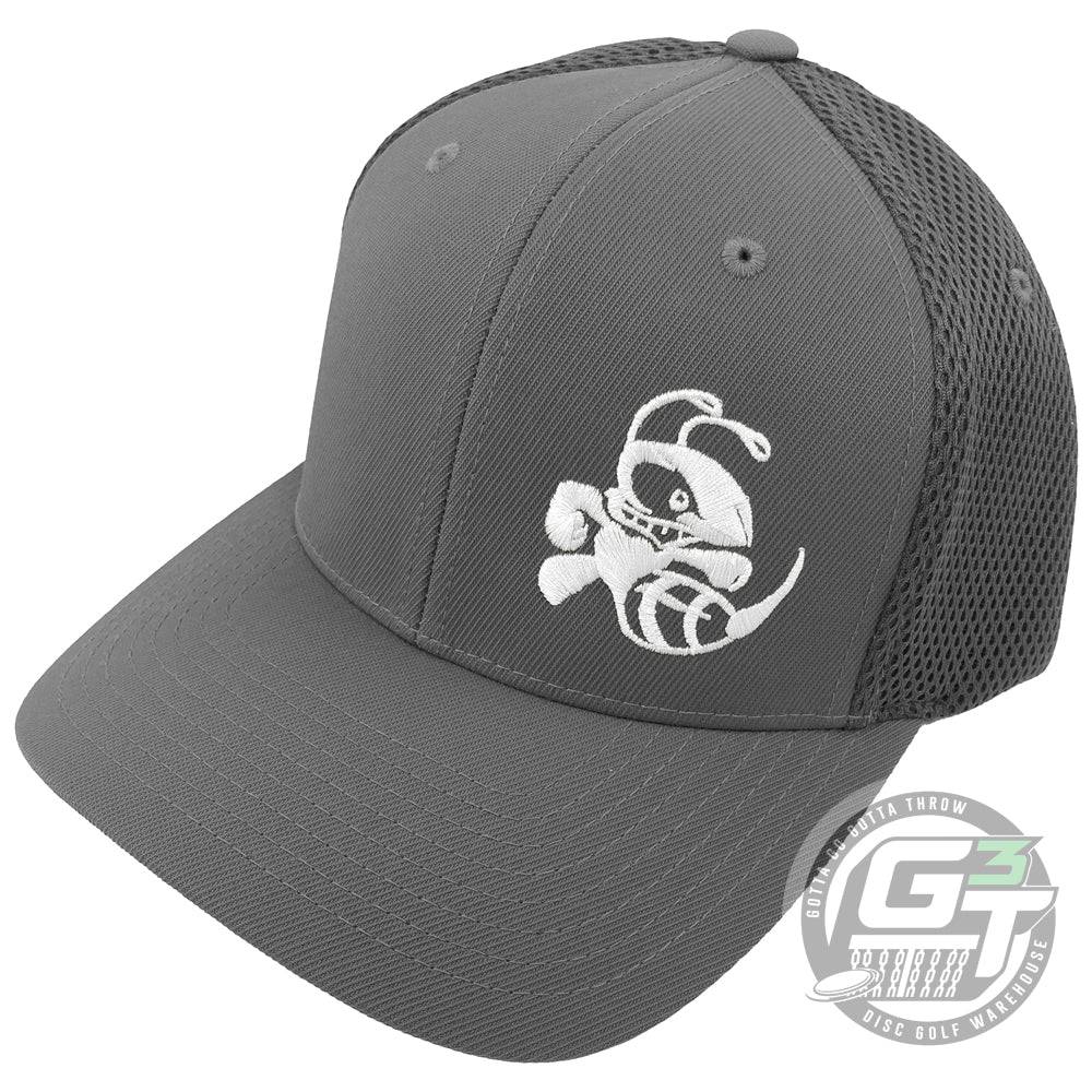 Discraft Apparel S/M / Gray / White Discraft Embroidered Buzzz Logo Flexfit Mesh Disc Golf Hat