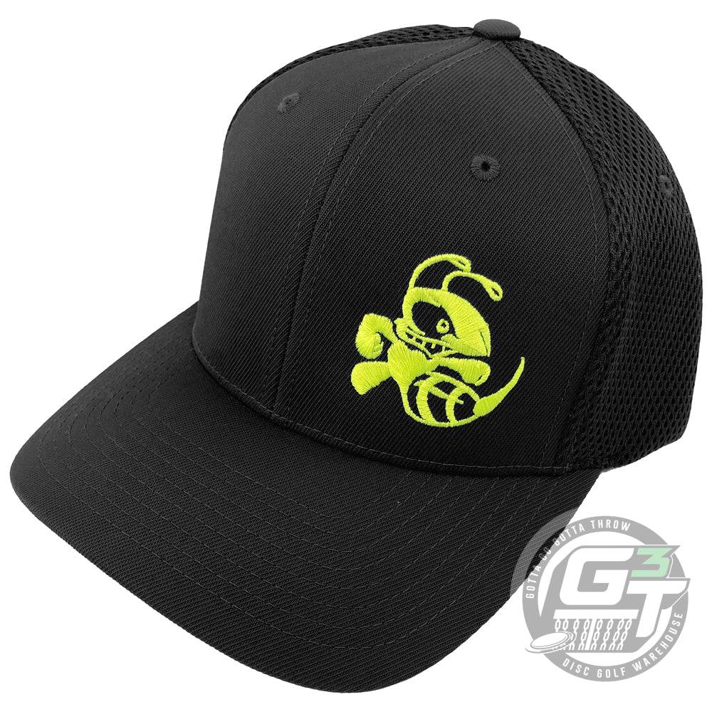 Discraft Apparel S/M / Black / Yellow Discraft Embroidered Buzzz Logo Flexfit Mesh Disc Golf Hat