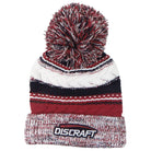 Discraft Apparel Burgundy Discraft Embroidered Logo Knit Pom Beanie Winter Disc Golf Hat