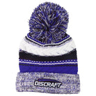 Discraft Apparel Blue Discraft Embroidered Logo Knit Pom Beanie Winter Disc Golf Hat