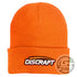 Discraft Apparel Orange Discraft Logo Knit Cuffed Beanie Winter Disc Golf Hat