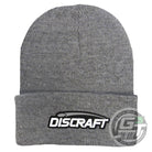 Discraft Apparel Gray Discraft Logo Knit Cuffed Beanie Winter Disc Golf Hat