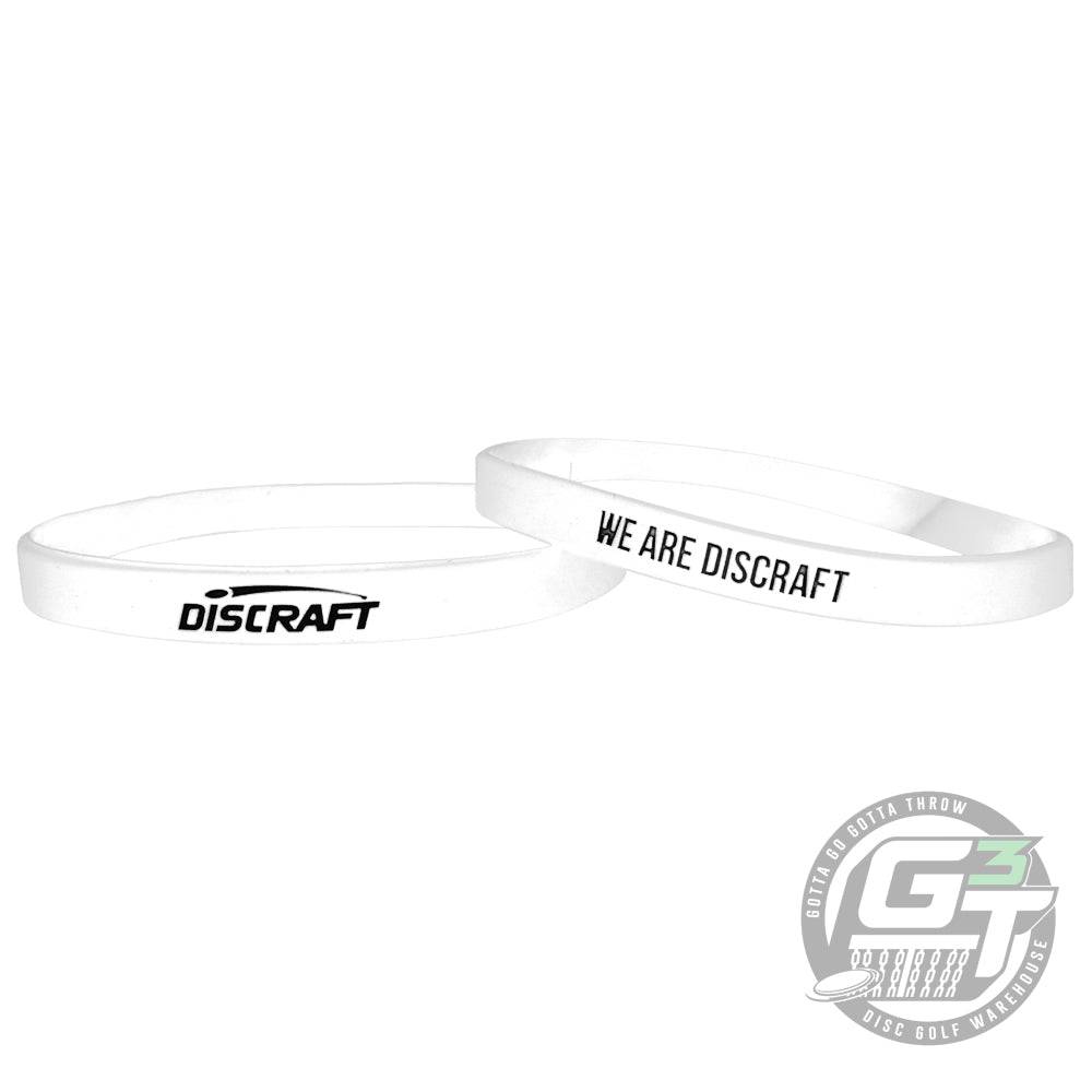 Discraft Apparel White Discraft Logo Silicone Wristband