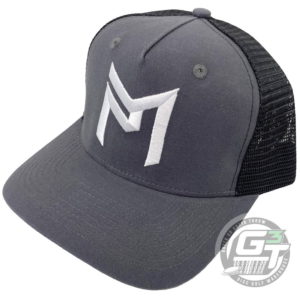 Discraft Apparel Gray Discraft Paul McBeth PM Logo Snapback Trucker Disc Golf Hat