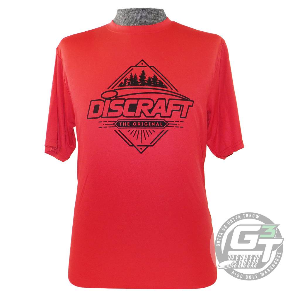 Discraft Apparel M / Red Discraft Trees Short Sleeve Rapid Dry Performance Disc Golf T-Shirt