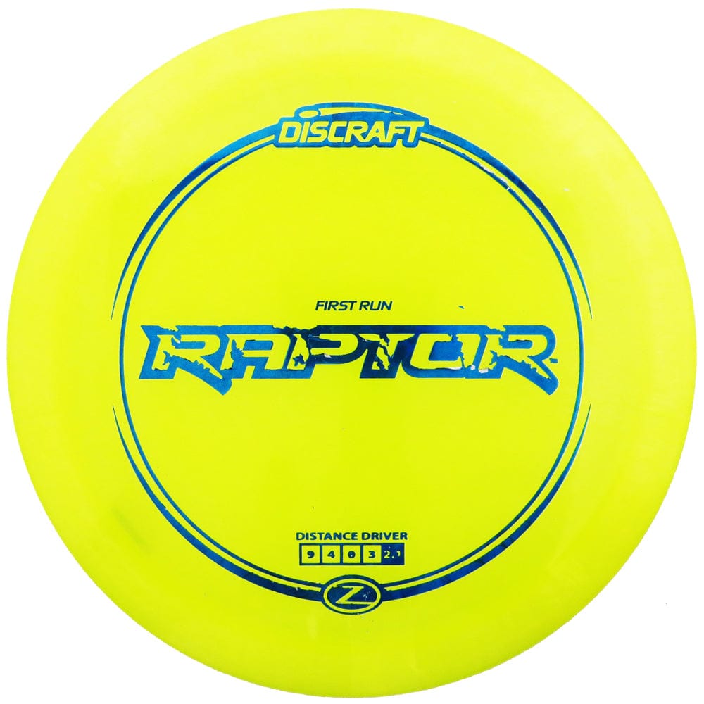 Discraft First Run Elite Z Raptor Distance Driver Golf Disc