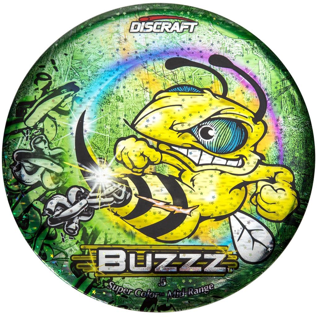 Discraft Golf Disc Star Foil / Green / 177-180g Discraft Full Foil SuperColor Chains ESP Buzzz Midrange Golf Disc