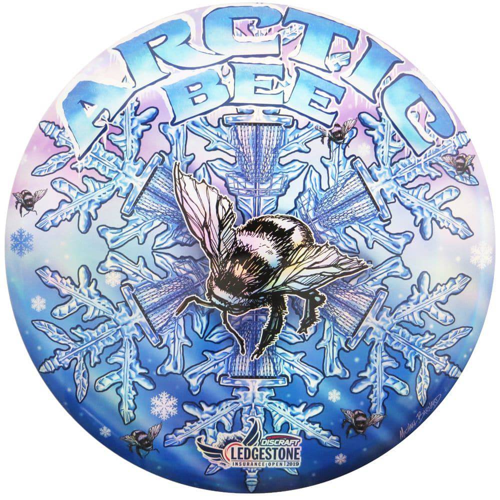 Discraft Golf Disc Arctic Bee / 177-180g Discraft Limited Edition 2019 Ledgestone Open Full Foil SuperColor ESP Buzzz Midrange Golf Disc