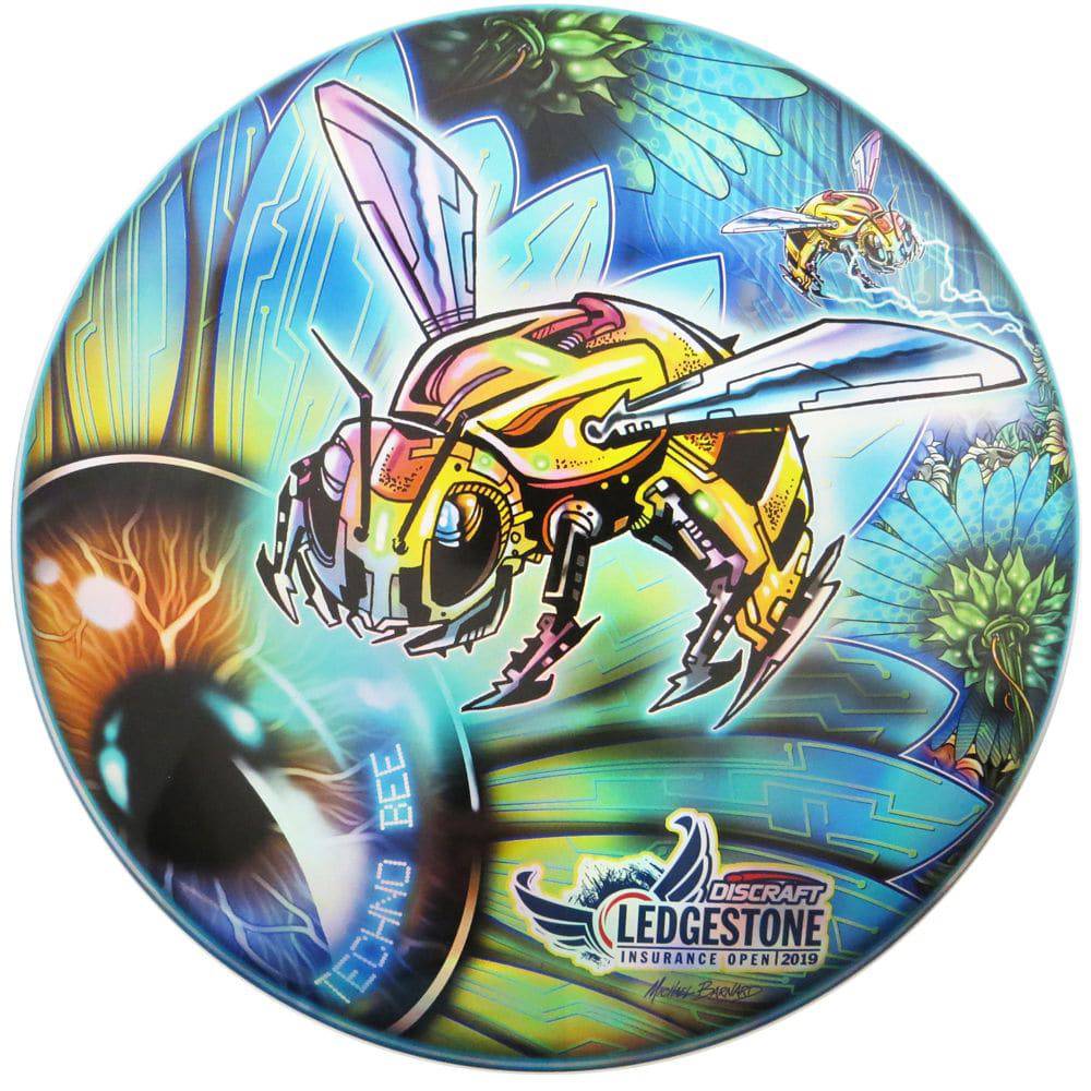 Discraft Golf Disc Techno Bee / 177-180g Discraft Limited Edition 2019 Ledgestone Open Full Foil SuperColor ESP Buzzz Midrange Golf Disc