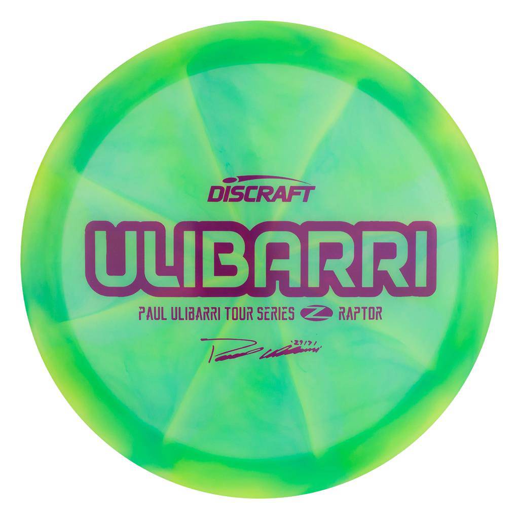 Discraft Golf Disc Discraft Limited Edition 2020 Tour Series Paul Ulibarri Swirl Elite Z Raptor Distance Driver Golf Disc