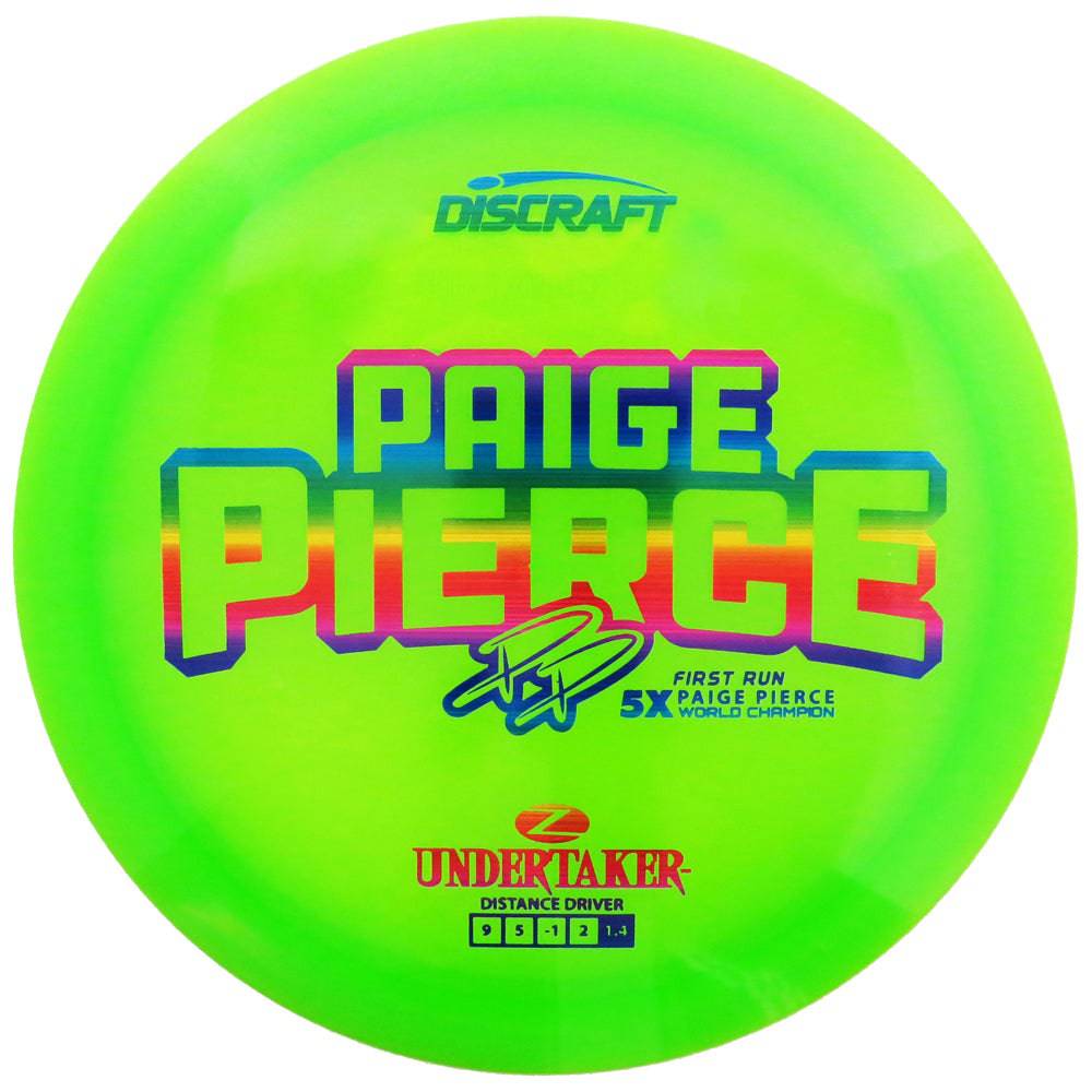Discraft Golf Disc Discraft Limited Edition First Run Paige Pierce 5X Signature Elite Z Undertaker Distance Driver Golf Disc