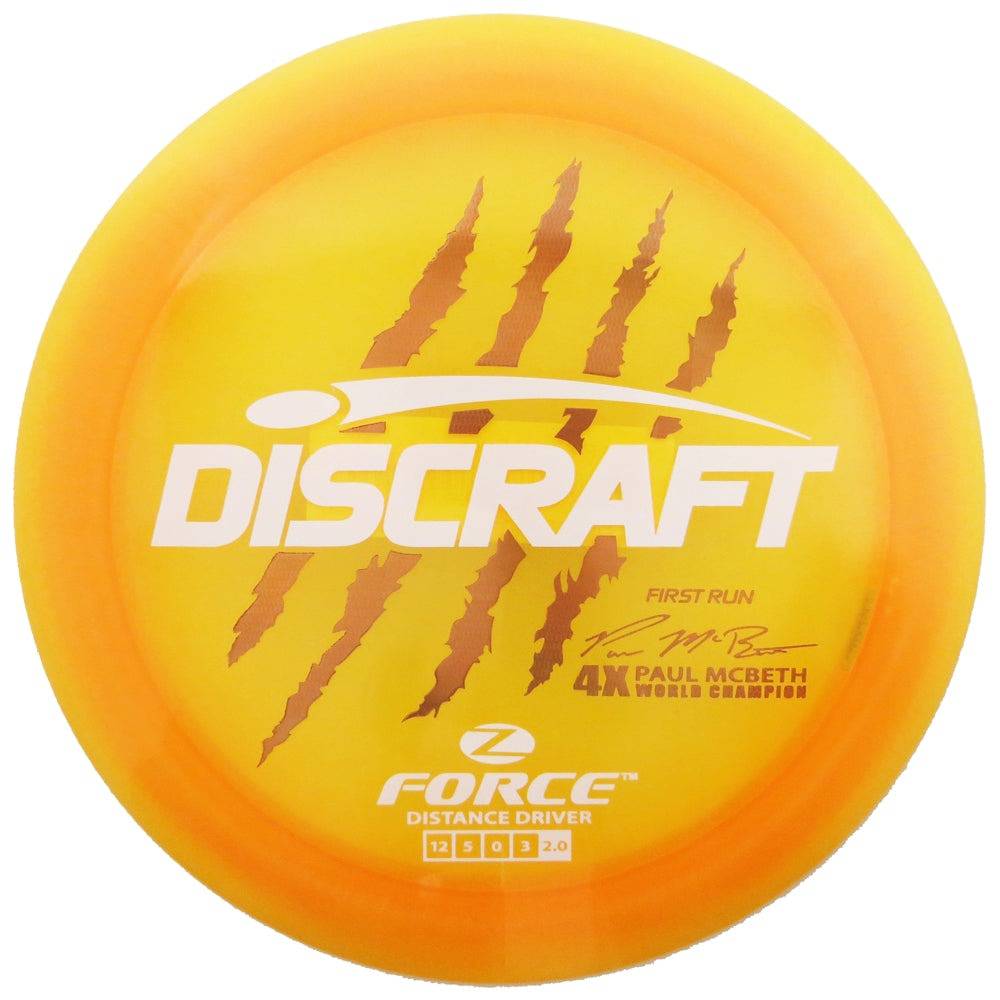 Discraft Golf Disc Discraft Limited Edition First Run Paul McBeth Signature Elite Z Force Distance Driver Golf Disc
