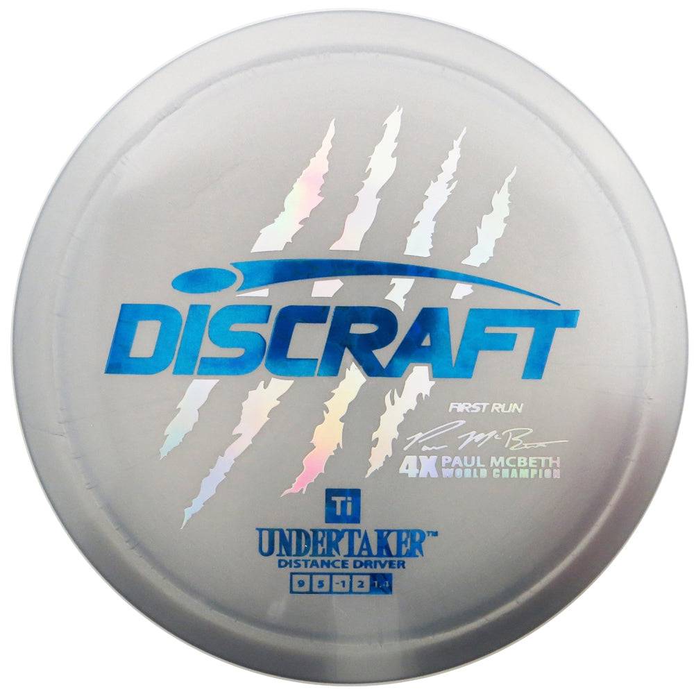 Discraft Golf Disc Discraft Limited Edition First Run Paul McBeth Signature Titanium Undertaker Distance Driver Golf Disc