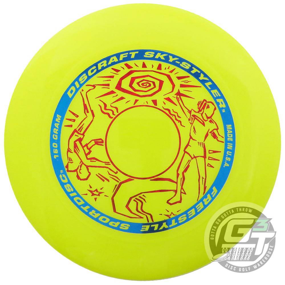 Discraft Ultimate Yellow Discraft Sky Styler 160g Freestyle Catch Disc