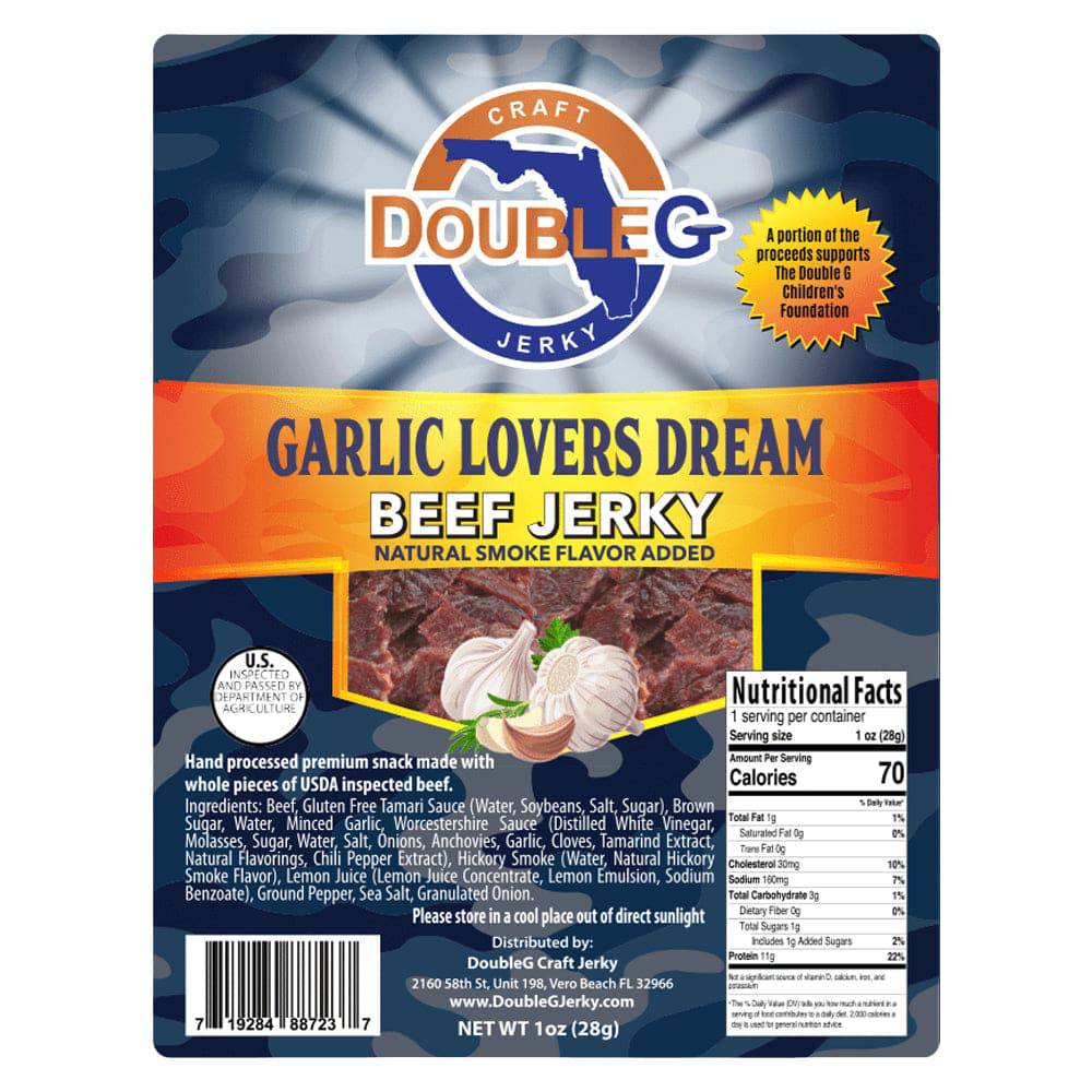 Double G Craft Jerky Accessory Double G Craft Beef Jerky - Garlic Lovers Dream