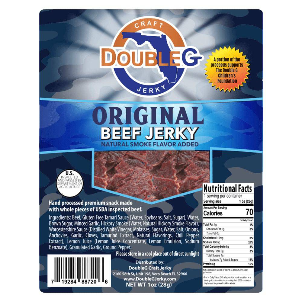 Double G Craft Jerky Accessory 1.0 ounce Double G Craft Beef Jerky - Original