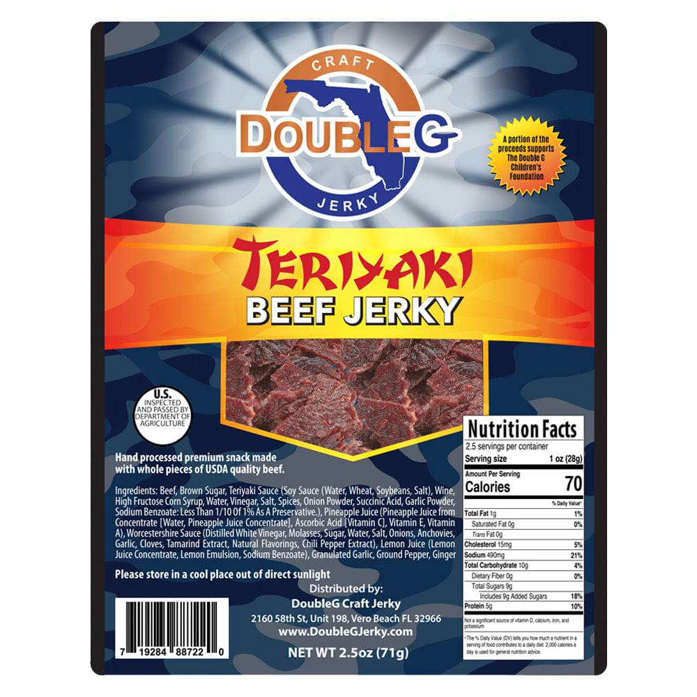 Double G Craft Jerky Accessory 2.5 ounces Double G Craft Beef Jerky - Teriyaki