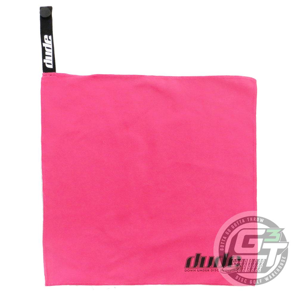 DUDE Accessory Pink DUDE Logo Tech Disc Golf Towel