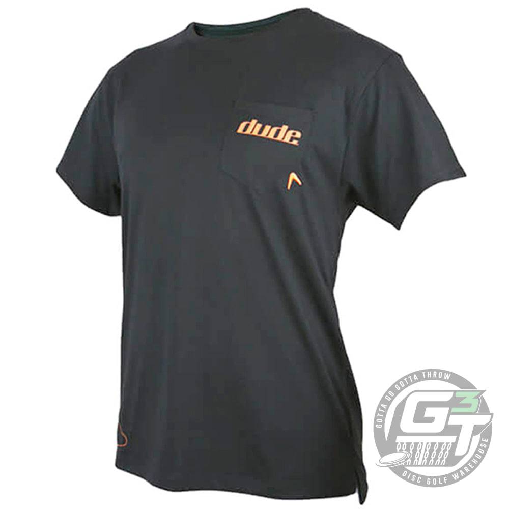 DUDE Apparel XS / Black DUDE Boomer Evolve-Dri Short Sleeve Performance Disc Golf T-Shirt