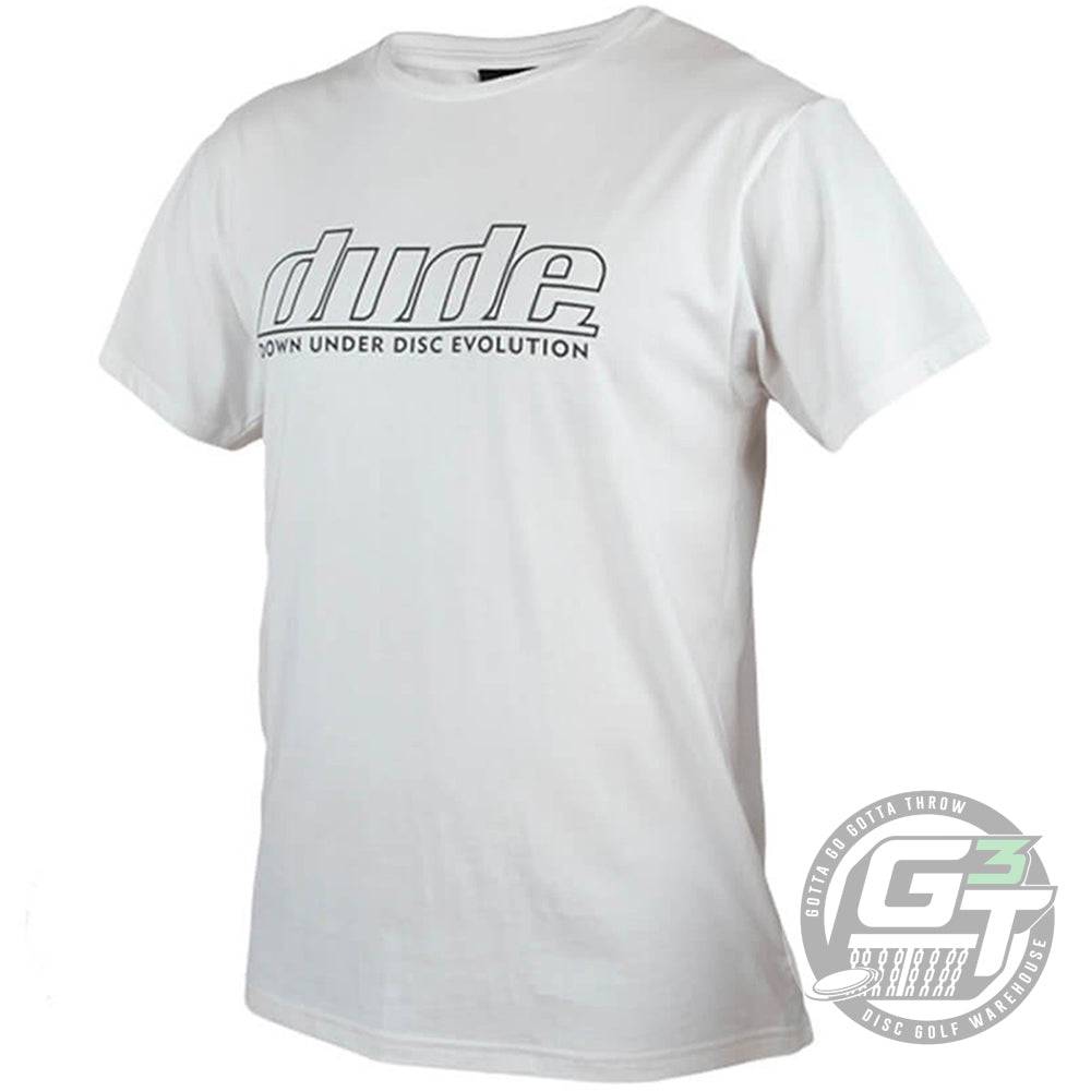 DUDE Apparel XS / White DUDE Corporate Cotton Short Sleeve Disc Golf T-Shirt