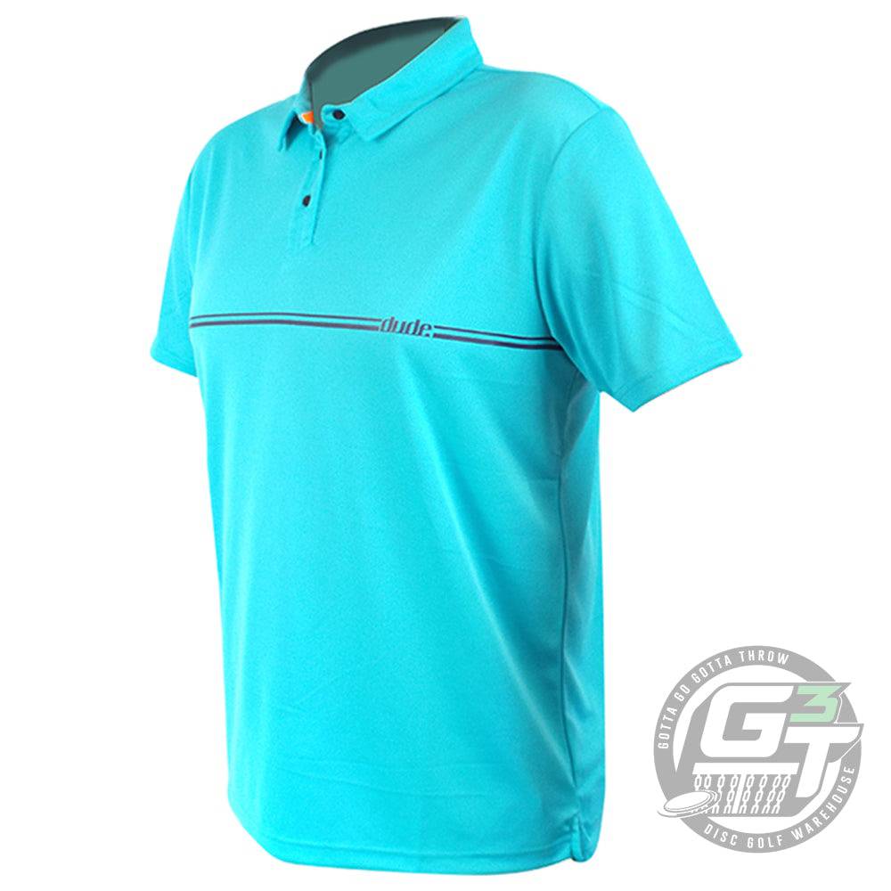 DUDE Apparel XS / Blue DUDE Gregg Barsby Short Sleeve Performance Disc Golf Polo Shirt