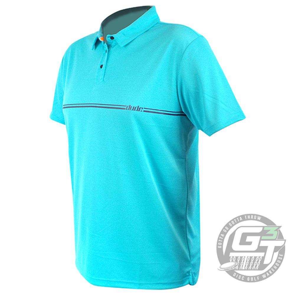 DUDE Gregg Barsby Short Sleeve Performance Disc Golf Polo Shirt - Gotta Go Gotta Throw