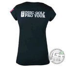 DUDE Ladies Disc Golf Pro Tour Cotton Short Sleeve Disc Golf T-Shirt - Gotta Go Gotta Throw
