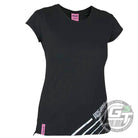 DUDE Ladies Disc Golf Pro Tour Cotton Short Sleeve Disc Golf T-Shirt - Gotta Go Gotta Throw