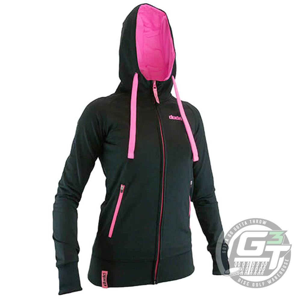 DUDE Apparel XXS / Black DUDE Ladies Inspire Tech Hoodie Fleece Disc Golf Jacket