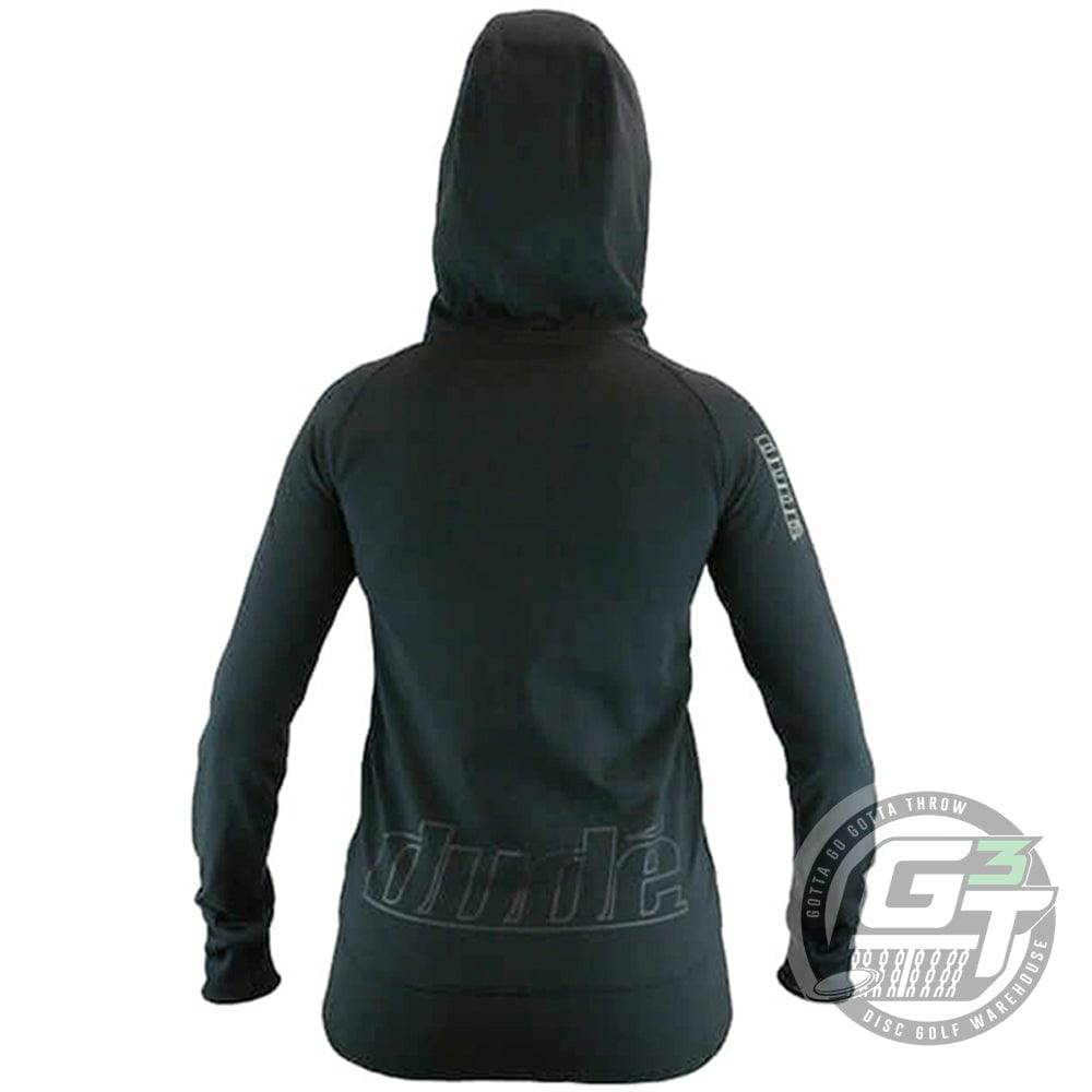 DUDE Ladies Inspire Tech Hoodie Fleece Disc Golf Jacket - Gotta Go Gotta Throw