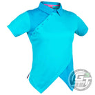 DUDE Ladies Melodie Bailey Short Sleeve Performance Disc Golf Polo Shirt - Gotta Go Gotta Throw