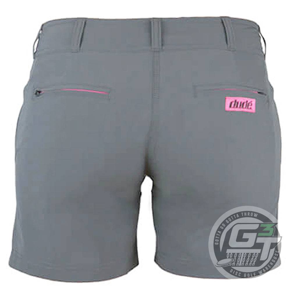 DUDE Ladies Pro 5" Inleg Disc Golf Shorts - Gotta Go Gotta Throw