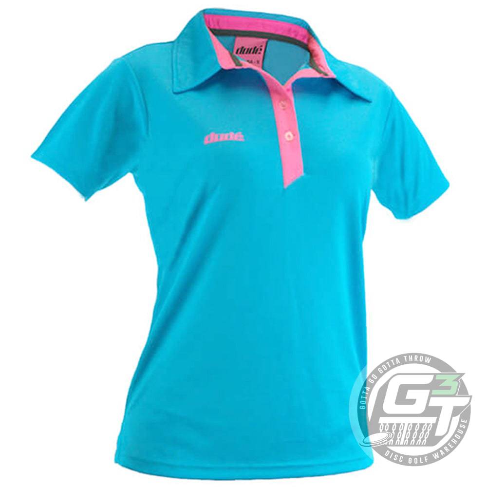 DUDE Apparel XXS / Blue DUDE Ladies Pro Short Sleeve Performance Disc Golf Polo Shirt