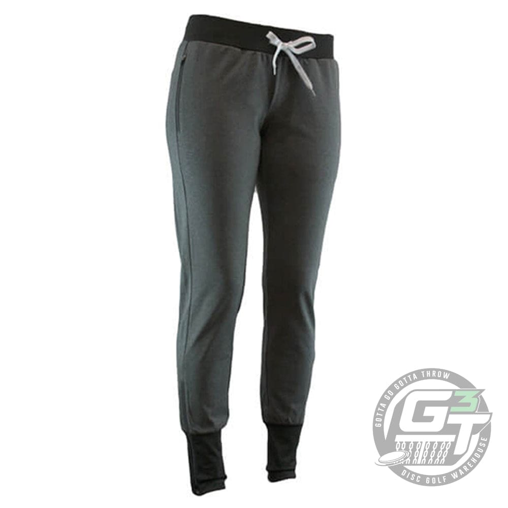 DUDE Ladies Tracky Dacs Fleece Disc Golf Pants - Gotta Go Gotta Throw
