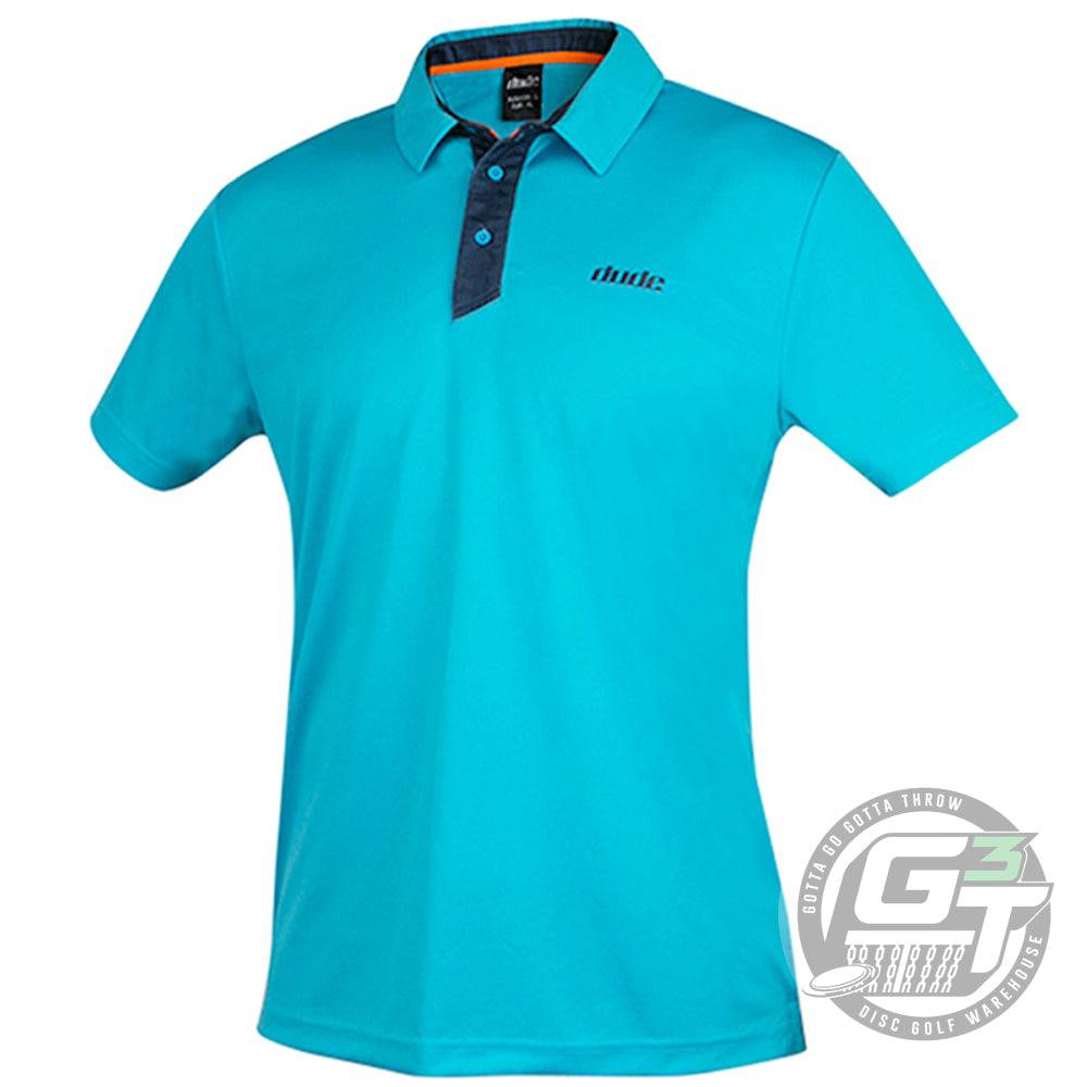 DUDE Pro Short Sleeve Performance Disc Golf Polo Shirt - Gotta Go Gotta Throw
