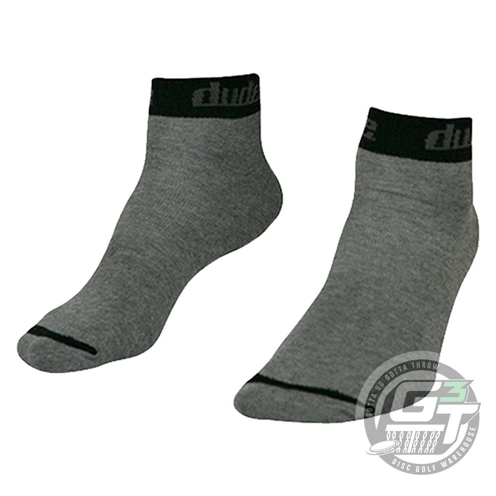 DUDE Apparel M/L (7-10) / Black / Gray DUDE Reversible Unstinkable Performance Disc Golf Socks - 3 Pairs
