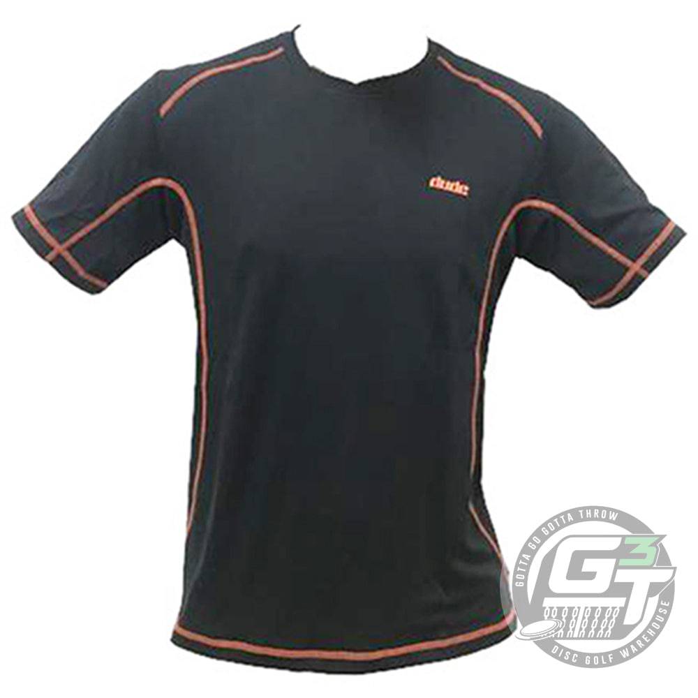 DUDE Small Logo Tech Short Sleeve Performance Disc Golf Shirt - Gotta Go Gotta Throw