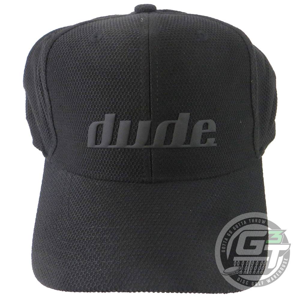 DUDE Tech Flex Logo FlexFit Disc Golf Hat - Gotta Go Gotta Throw