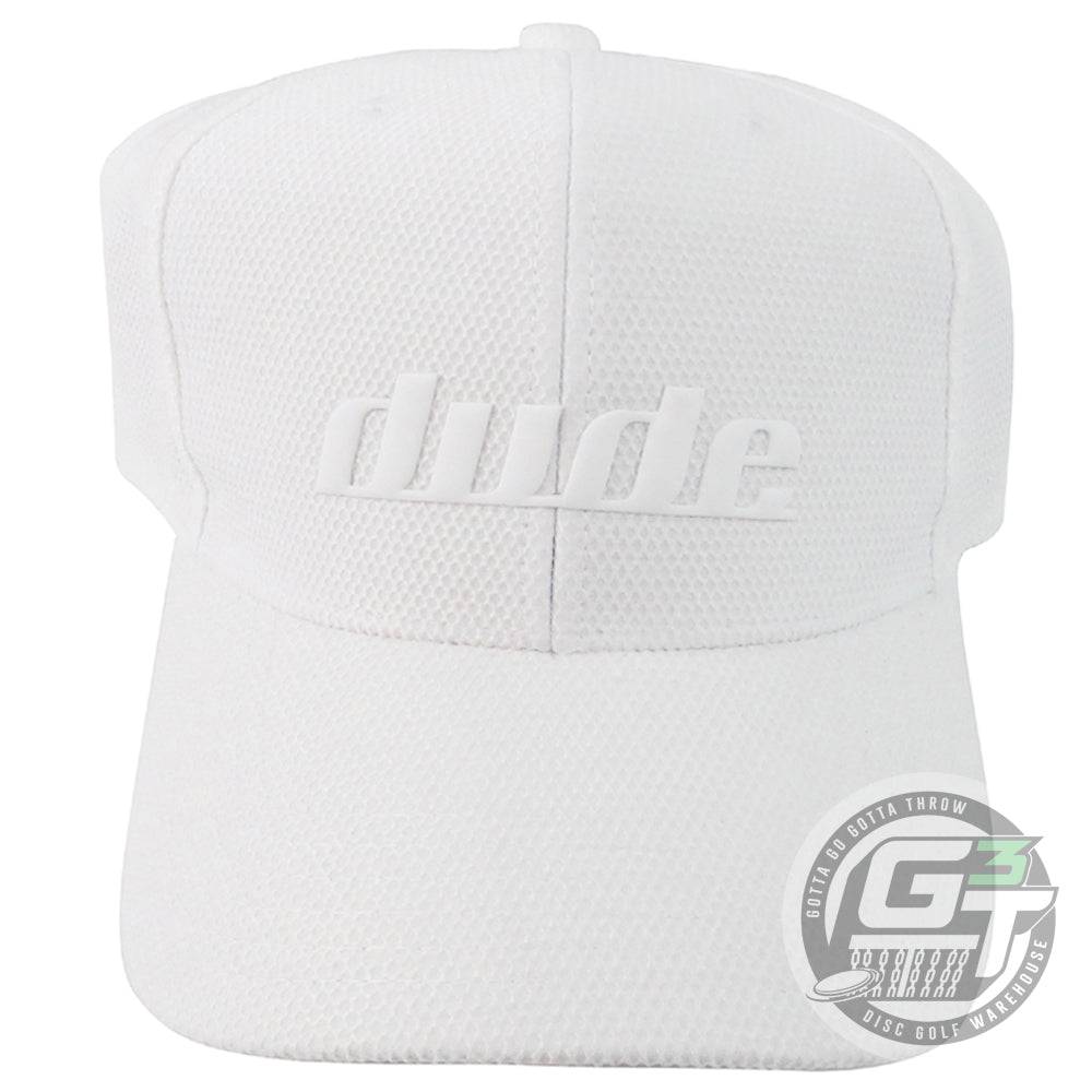 DUDE Tech Flex Logo FlexFit Disc Golf Hat - Gotta Go Gotta Throw