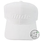 DUDE Tech Flex Logo FlexFit Disc Golf Hat - Gotta Go Gotta Throw