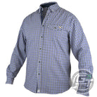 DUDE Woven Collared Long Sleeve Disc Golf Shirt - Gotta Go Gotta Throw