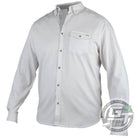 DUDE Woven Collared Long Sleeve Disc Golf Shirt - Gotta Go Gotta Throw