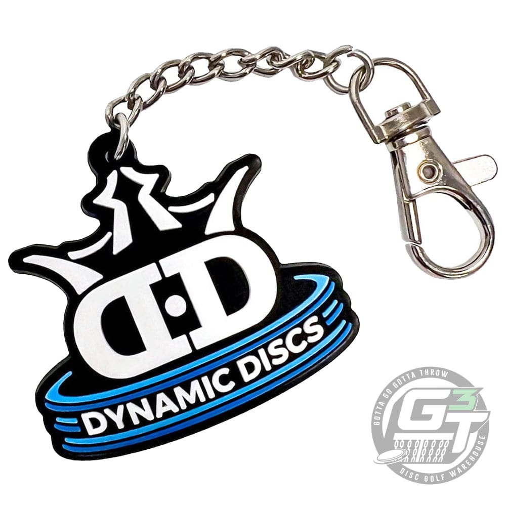 Dynamic Discs Accessory Dynamic Discs Stacked Logo Rubber Key Chain
