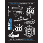 Dynamic Discs Accessory Dynamic Discs Sticker Sheet