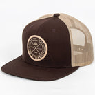 Dynamic Discs Foundation Leather Patch Snapback Mesh Disc Golf Hat - Gotta Go Gotta Throw