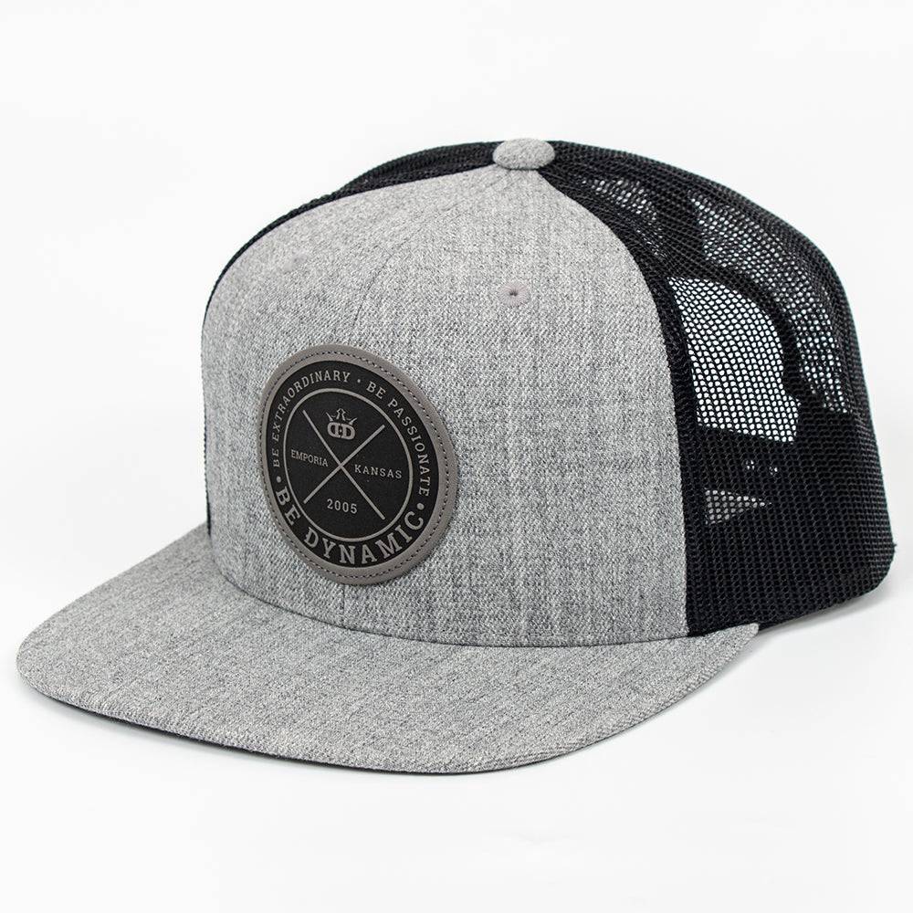 Dynamic Discs Foundation Leather Patch Snapback Mesh Disc Golf Hat - Gotta Go Gotta Throw