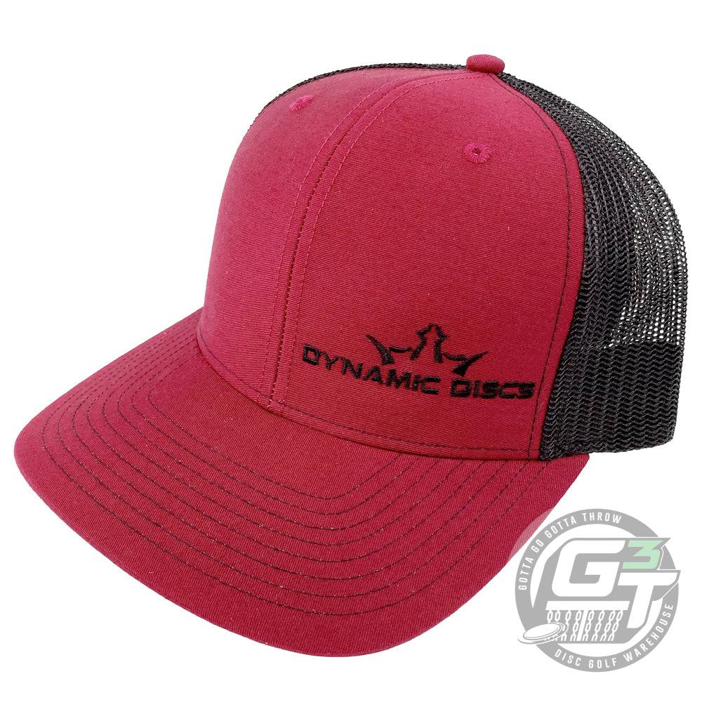 Dynamic Discs Apparel Red / Black Dynamic Discs King D's Logo Snapback Mesh Disc Golf Hat