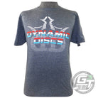 Dynamic Discs Apparel M / Heather Navy Blue Dynamic Discs Patriot Short Sleeve Disc Golf T-Shirt